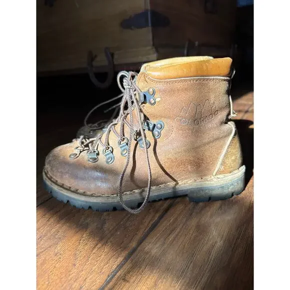 VINTAGE COLORADO HIKING BOOTS KINNEY MOUNTAINEERING Women’s 6 - Picture 4 of 10